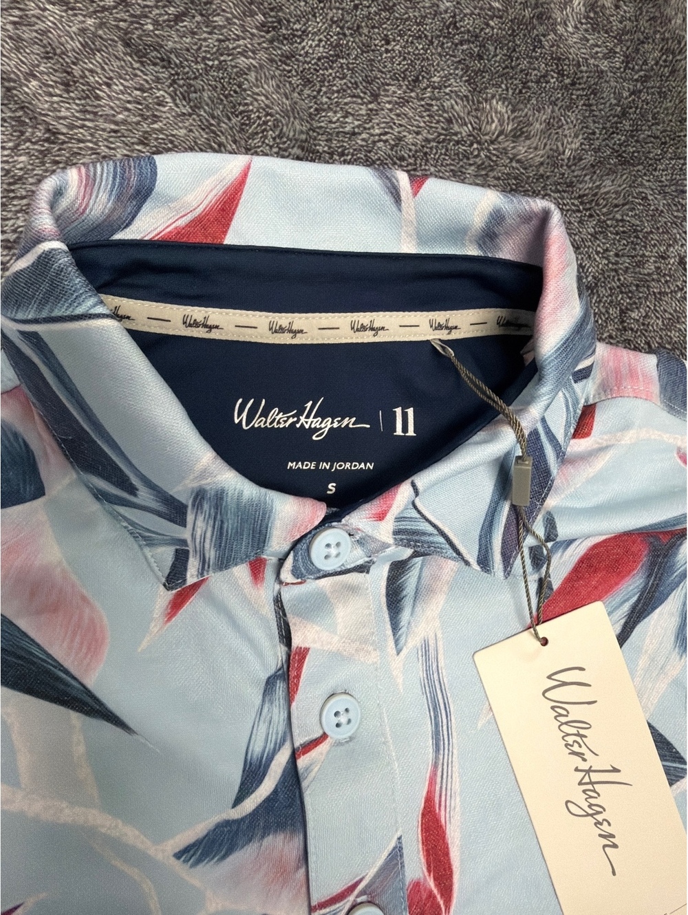 SKU 1378 Walter Hagen Men's Floral Print Polo